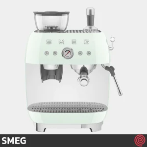 اسپرسو ساز اسمگ مدل SMEG EGF03PG | رنگ سبز پاستلی با آسیاب و فشار 20 بار