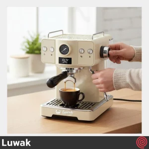 اسپرسو ساز لواک مدل Luwak LWK-CM3207 | رنگ کرم با فشار 20 بار