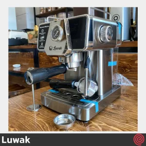 اسپرسو ساز لواک مدل Luwak LWK-CM340 | رنگ استیل با فشار 20 بار