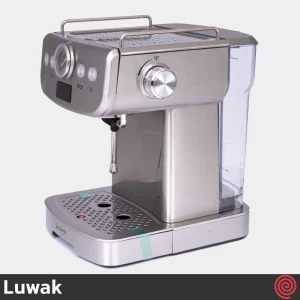 اسپرسو ساز لواک مدل Luwak LWK-CM346 | رنگ استیل با فشار 20 بار
