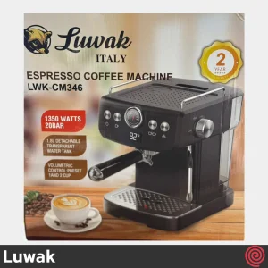 اسپرسو ساز لواک مدل Luwak LWK-CM346 | رنگ مشکی با فشار 20 بار