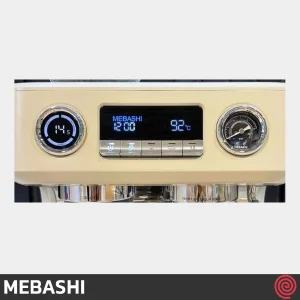 اسپرسو ساز مباشی مدل Mebashi ME-CCM2058 | رنگ کرم، نیمه اتوماتیک با آسیاب و فشار 20 بار