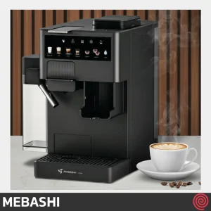 اسپرسو ساز مباشی مدل Mebashi ME-CEM403 | رنگ مشکی، اتوماتیک با آسیاب و فشار 20 بار