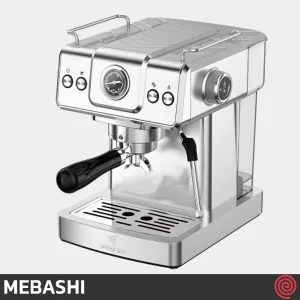اسپرسو ساز مباشی مدل Mebashi ME-ECM2038 | رنگ استیل با فشار 20 بار