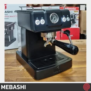 اسپرسو ساز مباشی مدل Mebashi ME-ECM2038 | رنگ مشکی با فشار 20 بار