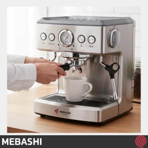 اسپرسو ساز مباشی مدل Mebashi ME-CCM2051 | رنگ استیل با فشار 20 بار