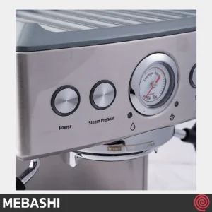 اسپرسو ساز مباشی مدل Mebashi ME-CCM2051 | رنگ استیل با فشار 20 بار