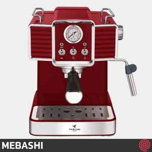 اسپرسو ساز مباشی مدل Mebashi ME-ECM2020 | رنگ قرمز با فشار 20 بار