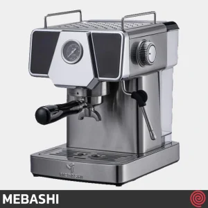 اسپرسو ساز مباشی مدل Mebashi ME-ECM2033 | رنگ استیل با فشار 19 بار