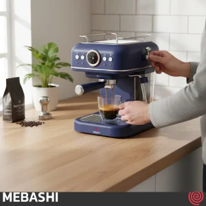 اسپرسو ساز مباشی مدل Mebashi ME-ECM2049 | رنگ قرمز با فشار 19 بار