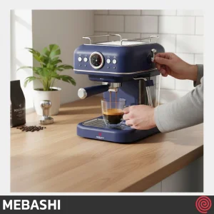 اسپرسو ساز مباشی مدل Mebashi ME-ECM2049 | رنگ آبی با فشار 19 بار