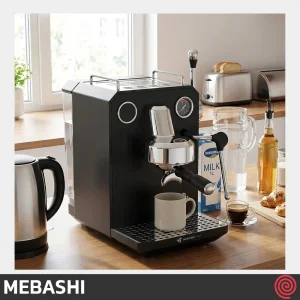 اسپرسو ساز مباشی مدل Mebashi ME-CCM2066 | رنگ مشکی با فشار 15 بار