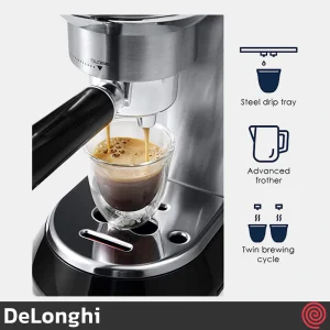 اسپرسو ساز دلونگی مدل DeLonghi EC685.R | رنگ قرمز با فشار 15 بار