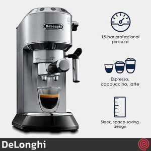 اسپرسو ساز دلونگی مدل DeLonghi EC685.M | رنگ نقره ای با فشار 15 بار