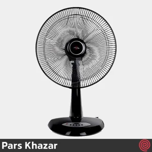 پنکه رومیزی پارس خزر مدل ریما - Pars Khazar RIMA | رنگ مشکی، سه سرعته