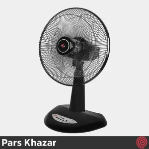 پنکه رومیزی پارس خزر مدل ریما - Pars Khazar RIMA | رنگ مشکی، 3 سرعته