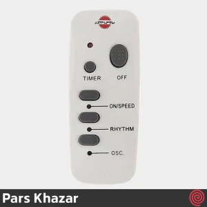 پنکه ایستاده پارس خزر مدل Pars Khazar ES4010RWKM | رنگ سفید، با ریموت کنترل، سه سرعته