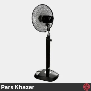 پنکه ایستاده پارس خزر مدل شیبا - Pars Khazar SHIBA | رنگ مشکی، با ریموت کنترل، 6 سرعته