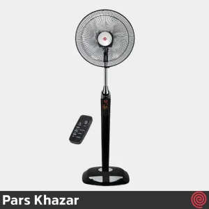 پنکه ایستاده پارس خزر مدل شیبا - Pars Khazar SHIBA | رنگ مشکی، با ریموت کنترل، 6 سرعته