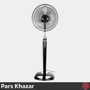 پنکه ایستاده پارس خزر مدل شیبا - Pars Khazar SHIBA | رنگ مشکی، با ریموت کنترل، 6 سرعته