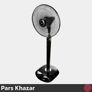 پنکه ایستاده پارس خزر مدل شیبا - Pars Khazar SHIBA | رنگ مشکی، با ریموت کنترل، 6 سرعته