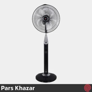 پنکه ایستاده پارس خزر مدل Pars Khazar FSR-Rana | رنگ مشکی با ریموت کنترل، 6 سرعته