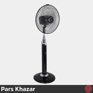پنکه ایستاده پارس خزر مدل Pars Khazar FSR-Rana | رنگ مشکی با ریموت کنترل، 6 سرعته