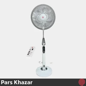 پنکه ایستاده پارس خزر مدل Pars Khazar FSR-Rana | رنگ نوک مدادی با ریموت کنترل، 6 سرعته