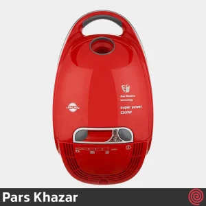 جاروبرقی پارس خزر مدل Pars Khazar VC-2200W | رنگ قرمز با توان 2200 وات