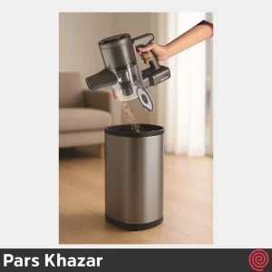 جارو شارژی عصایی پارس خزر مدل Pars Khazar Tornado Class E | با توان 300 وات، 22.2 ولت