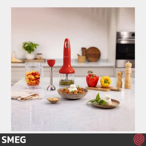گوشت کوب برقی چند کاره اسمگ مدل SMEG HBF03RD | رنگ قرمز با توان 700 وات
