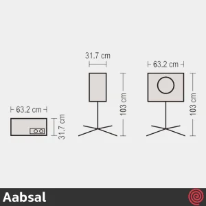 کولر آبی پرتابل آبسال مدل Aabsal AC26