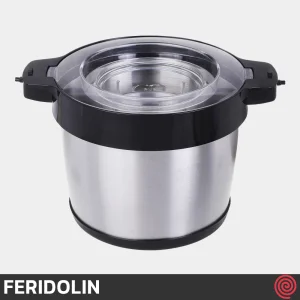 خردکن برقی 4 لیتری فریدولین مدل Feridolin MC60 | رنگ استیل با توان 340 وات