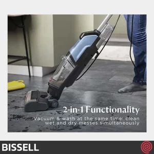 جاروبرقی عصایی و زمین شوی بیسل مدل Bissell CrossWave EdgeFind 4136K | با توان 360 وات