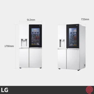 یخچال و فریزر ساید بای ساید 25 فوت ال جی مدل LG GCX-287TVW | رنگ سفید
