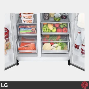 ساید بای ساید 25 فوت ال جی مدل LG GCX-287TVS| رنگ نقره ای