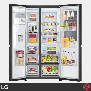 ساید بای ساید 25 فوت ال جی مدل LG GCX-287TVAN | رنگ دودی (مشکی استیل)