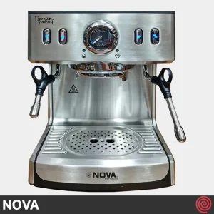 اسپرسو ساز نوا مدل NOVA NCM-159 | رنگ استیل با فشار 20 بار