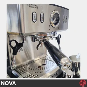 اسپرسو ساز نوا مدل NOVA NCM-159 | رنگ استیل با فشار 20 بار