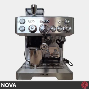 اسپرسو ساز نوا مدل NOVA NCM-165EXPGR | رنگ استیل با فشار 19 بار