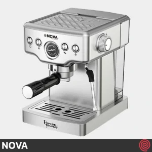 اسپرسو ساز نوا مدل NOVA NCM-160EXPS | رنگ استیل با فشار 20 بار
