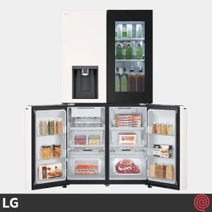 یخچال و فریزر ساید بای ساید 24 فوت ال جی مدل LG GC-X24FFC7R | رنگ بژ