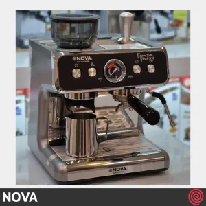 اسپرسو ساز نوا مدل NOVA NCM-163EXPGR | رنگ خاکستری با فشار 20 بار