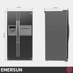 ساید بای ساید 32 فوت امرسان مدل EMERSUN ICE SBS32-I | رنگ تیتانیوم