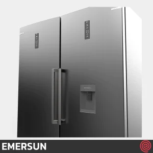 یخچال و فریزر دوقلو 40 فوت امرسان مدل EMERSUN DIAMOND R20H-F20H | رنگ تیتانیوم