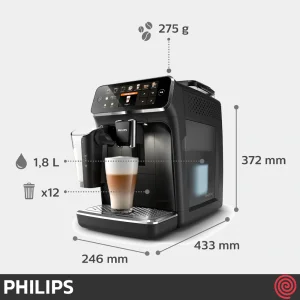 اسپرسو ساز فیلیپس مدل Philips EP5441 | رنگ مشکی با فشار 15 بار