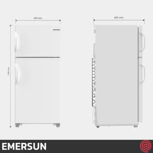 یخچال فریزر 11 فوت فریزر بالا امرسان مدل EMERSUN CB11M