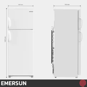 یخچال فریزر 14 فوت فریزر بالا امرسان مدل EMERSUN CB14