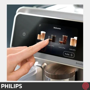 اسپرسو ساز فیلیپس مدل Philips EP8757 | رنگ نقره ای با فشار 15 بار