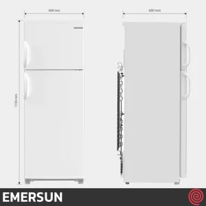 یخچال فریزر 17 فوت فریزر بالا امرسان مدل EMERSUN CB17M